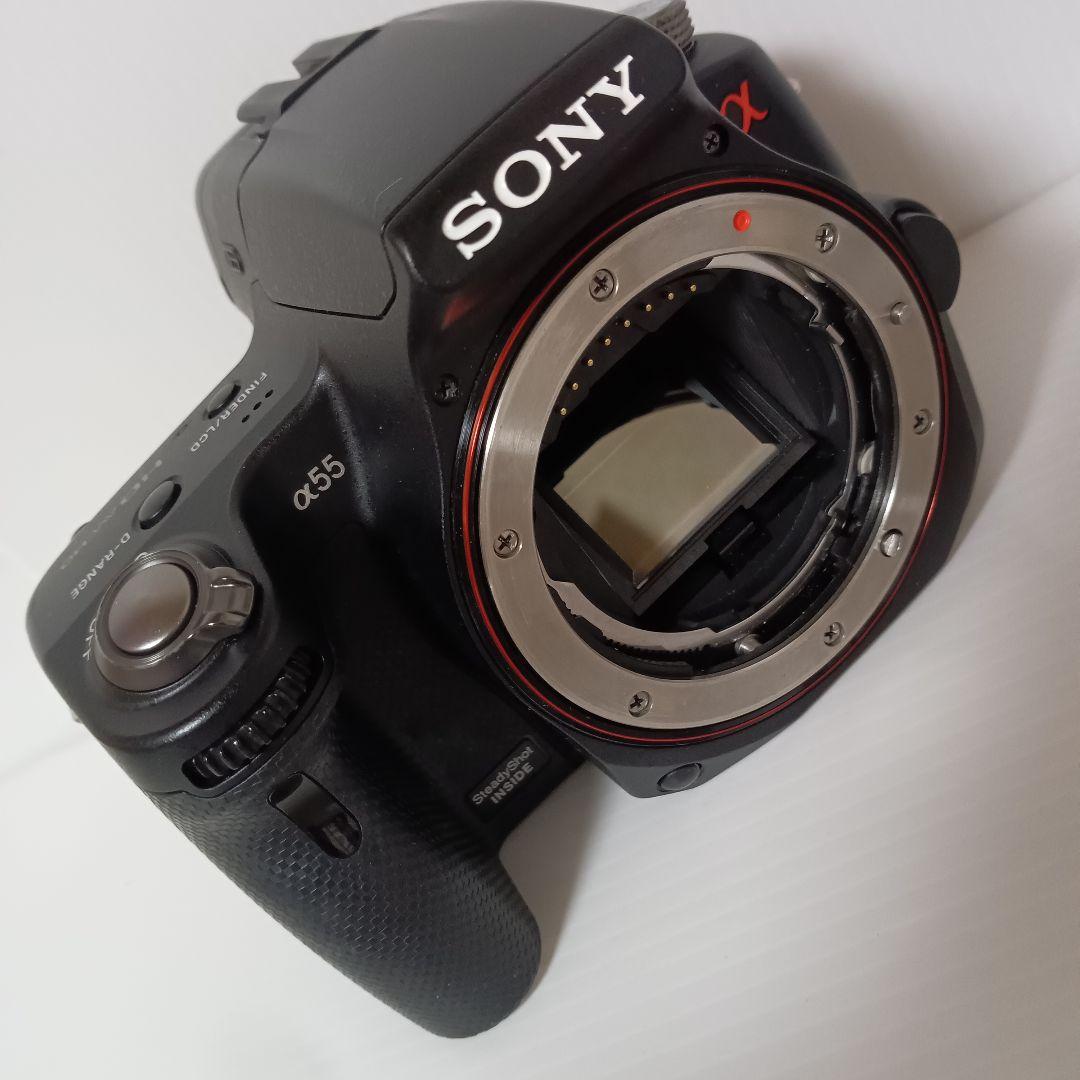 通電確認 SONY α55 SLT-A55V ソニー デジタル一眼レフ カメラ