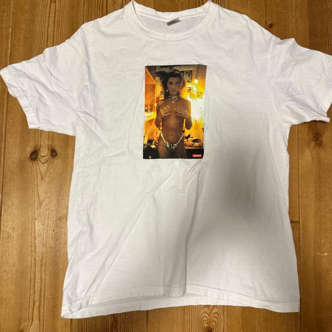 トップス supremeNan Goldin kim in prinestone tee