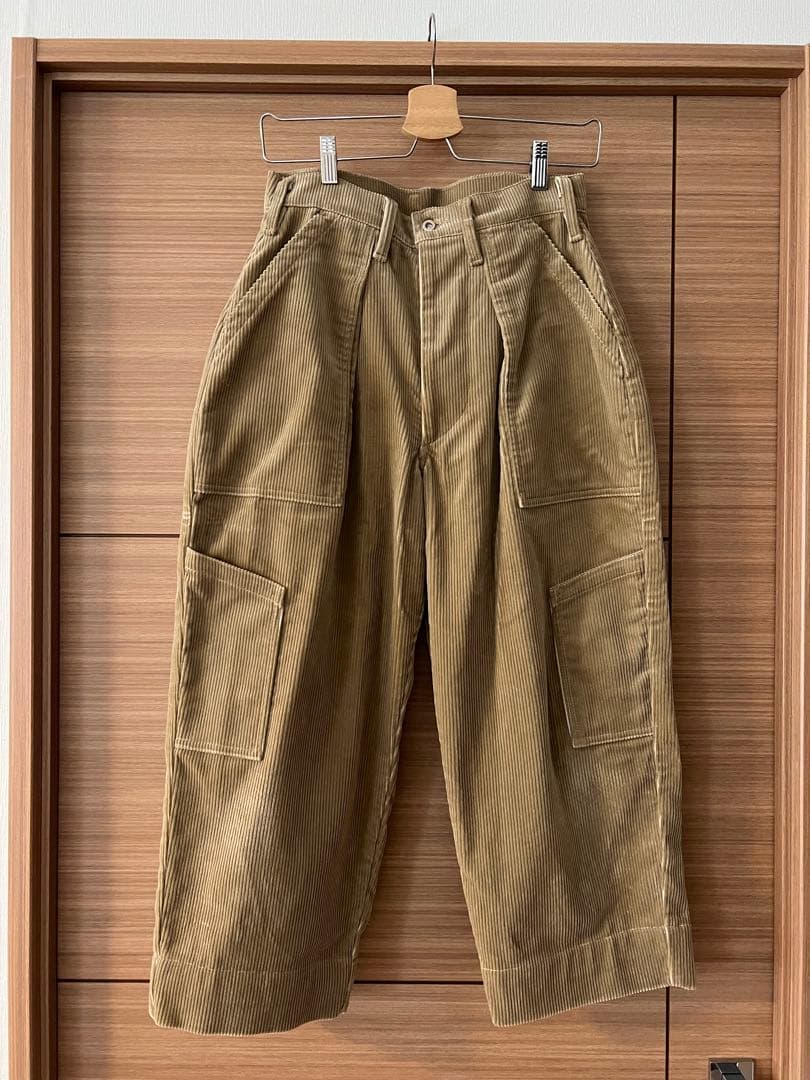 定価4万TUKI綿combatpantsサイズ0カーキ