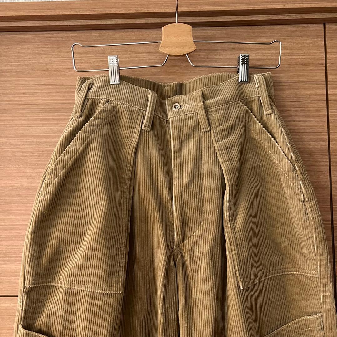 定価4万TUKI綿combatpantsサイズ0カーキ