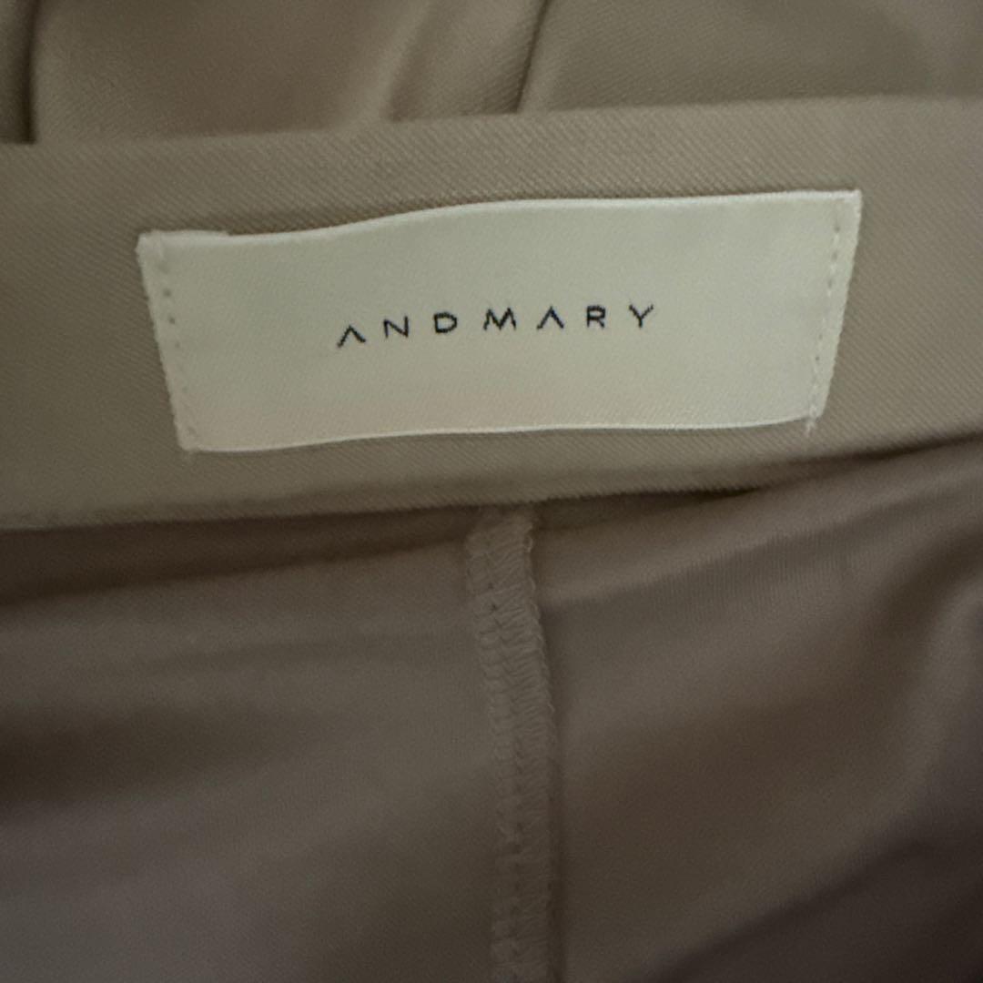 andmary Dida pleats flare skirt ベージュM