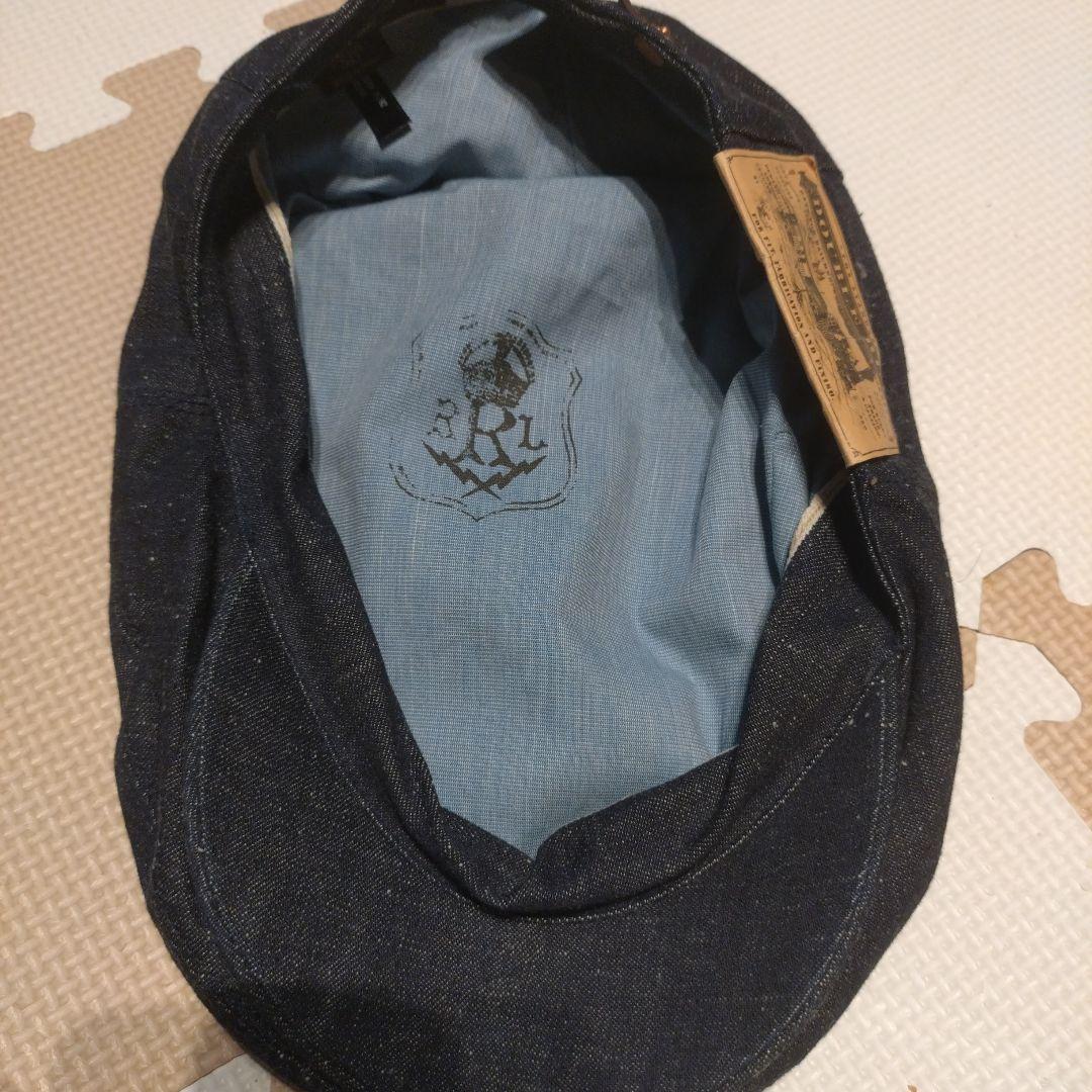 ダブルアールエル RRL ハンチング インディゴデニム セルビッチ 耳付き