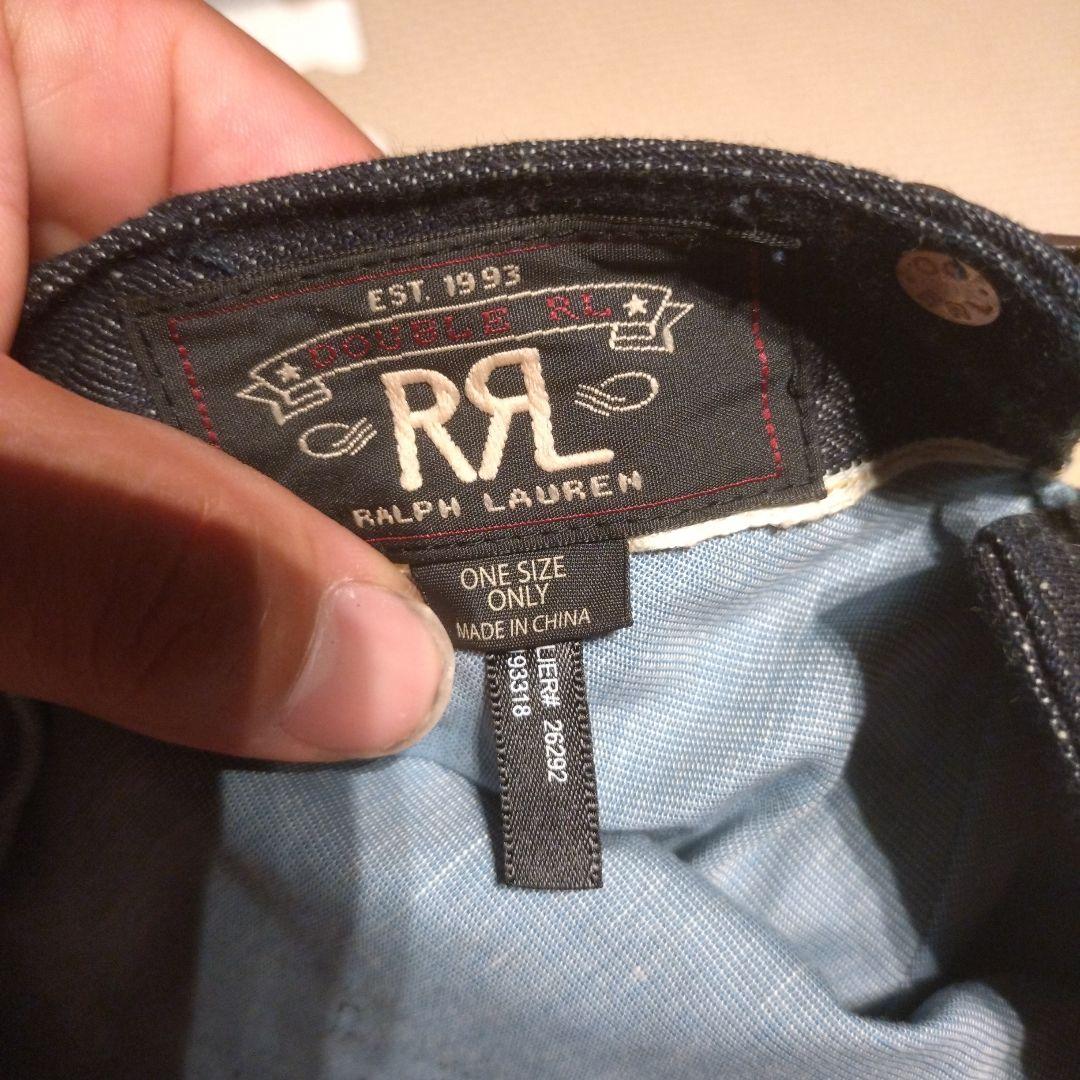 ダブルアールエル RRL ハンチング インディゴデニム セルビッチ 耳付き