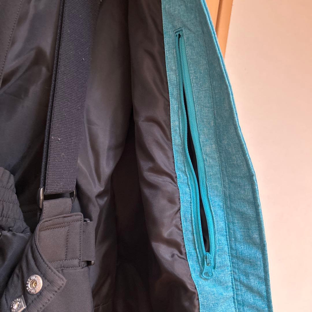 女性用DESCENTEスキーウェア上下 ブルー/ブラック