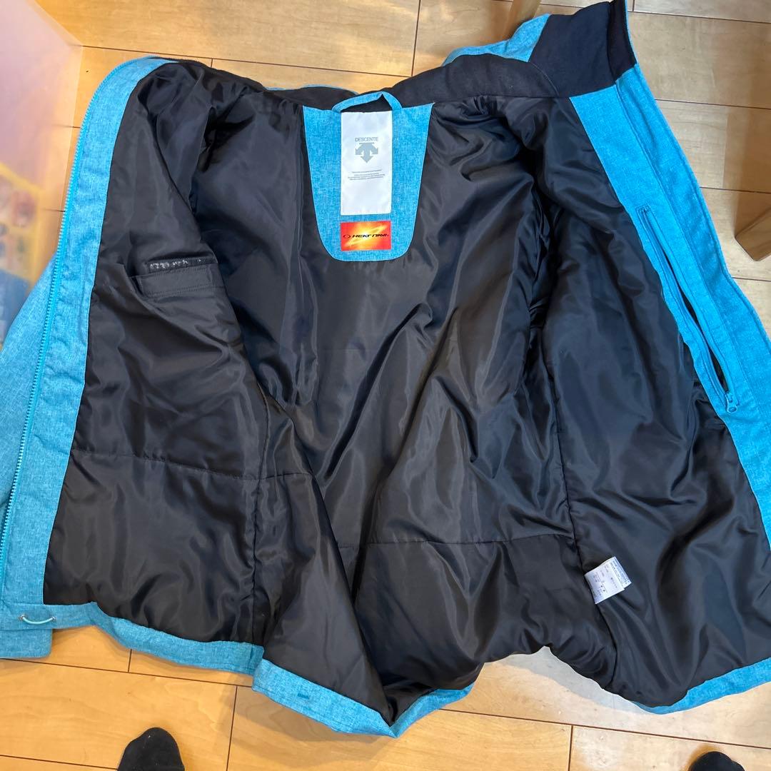 女性用DESCENTEスキーウェア上下 ブルー/ブラック