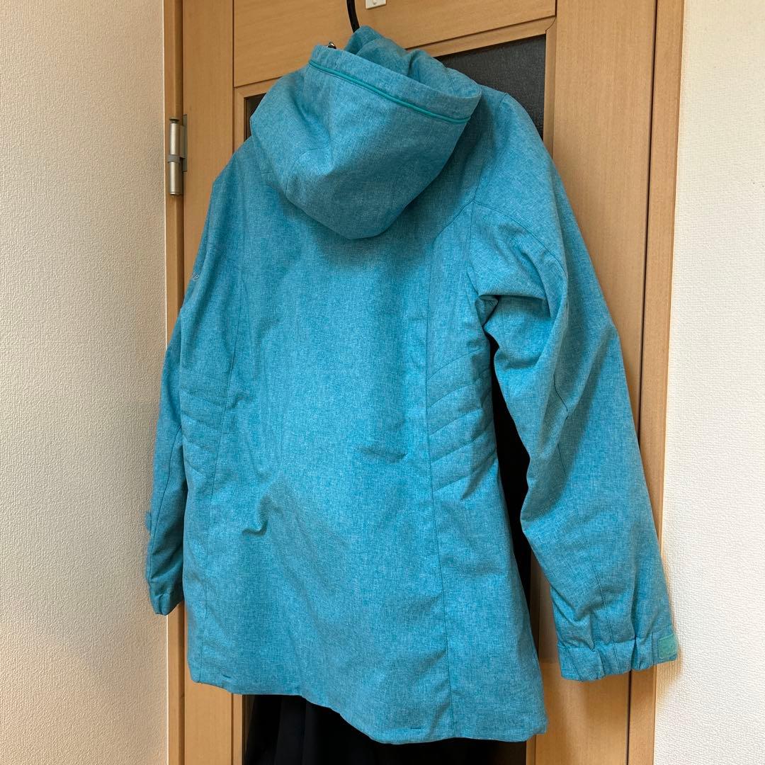 女性用DESCENTEスキーウェア上下 ブルー/ブラック