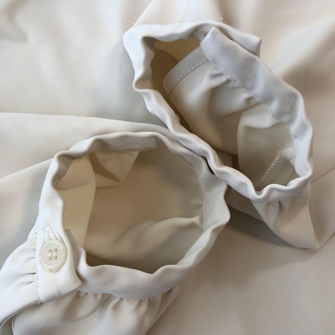 anuans アシンメトリードレープネックブラウス