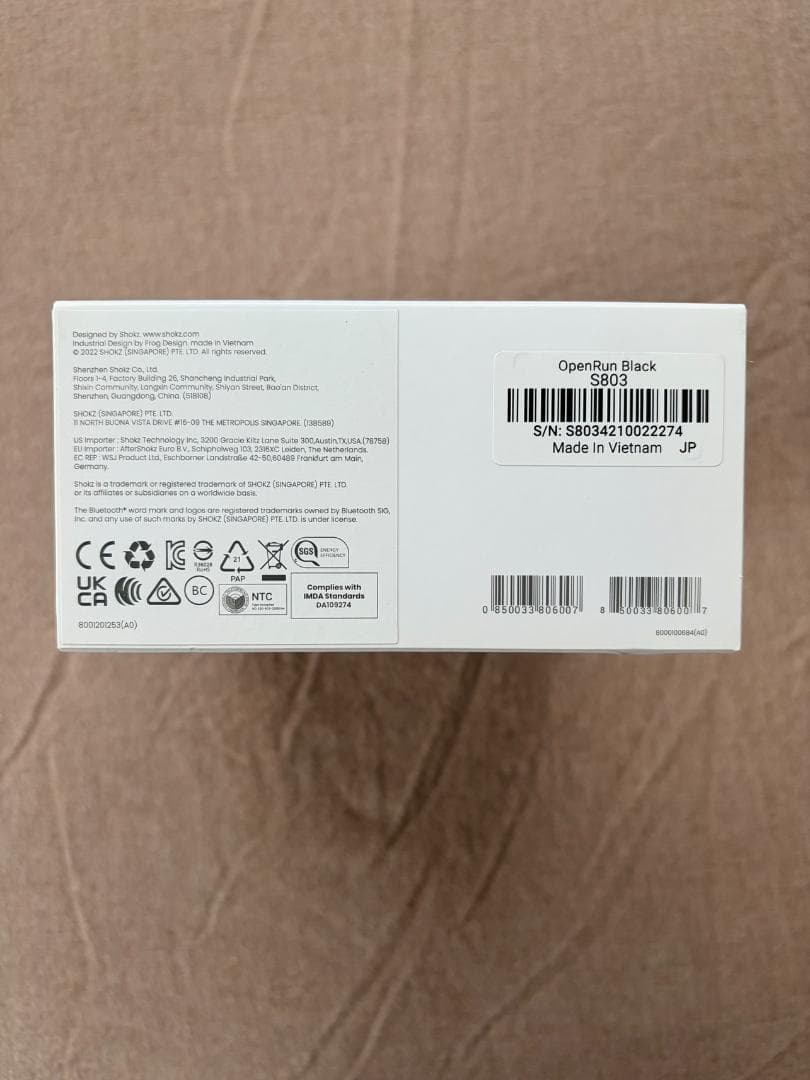 SHOKZ OPENRUN 骨伝導イヤホン ブラック