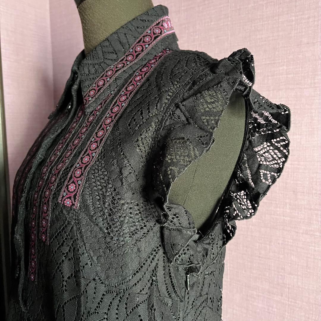 ANNA SUI アナスイ ワンピース 試着のみ 黒レース