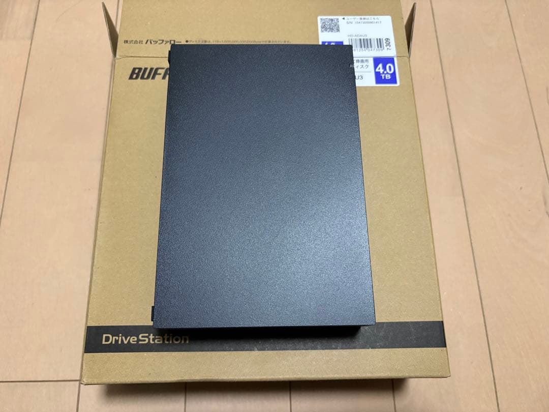 BUFFALO外付けハードディスク4TB HD-AD4U3