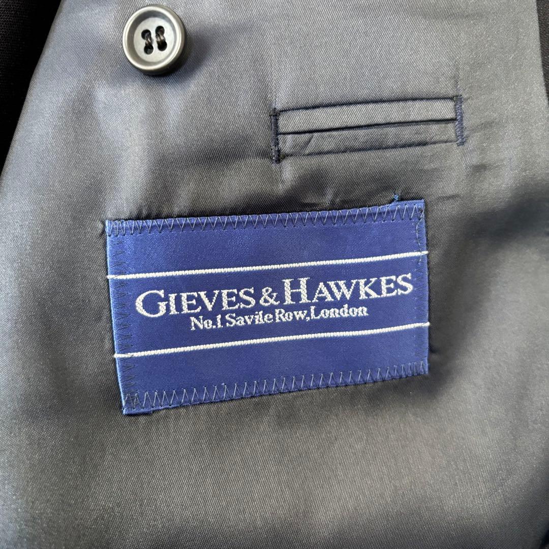 GIEVES&HAWKES✨ダブルブレスト　紺ブレ　金ボタン　刻印　Lジャケット