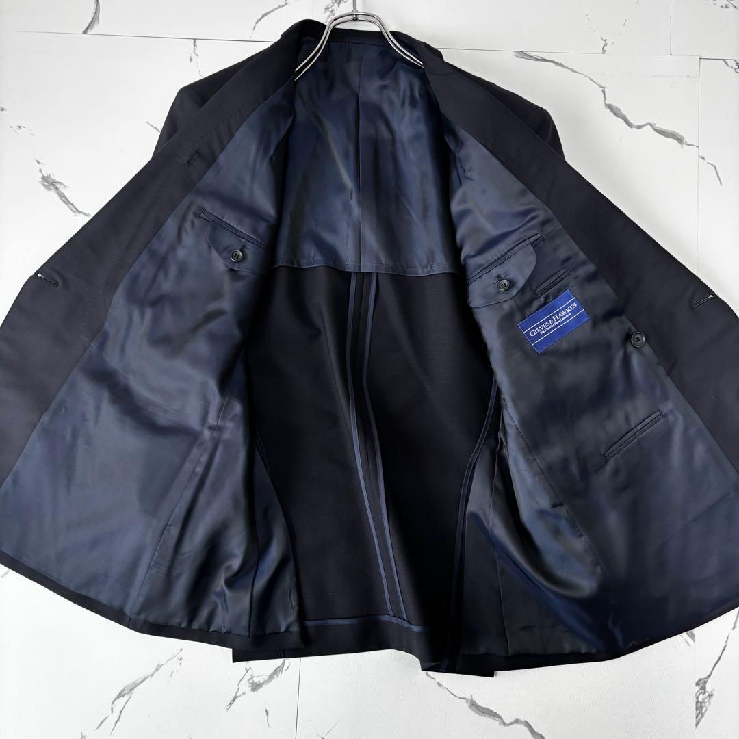 GIEVES&HAWKES✨ダブルブレスト　紺ブレ　金ボタン　刻印　Lジャケット