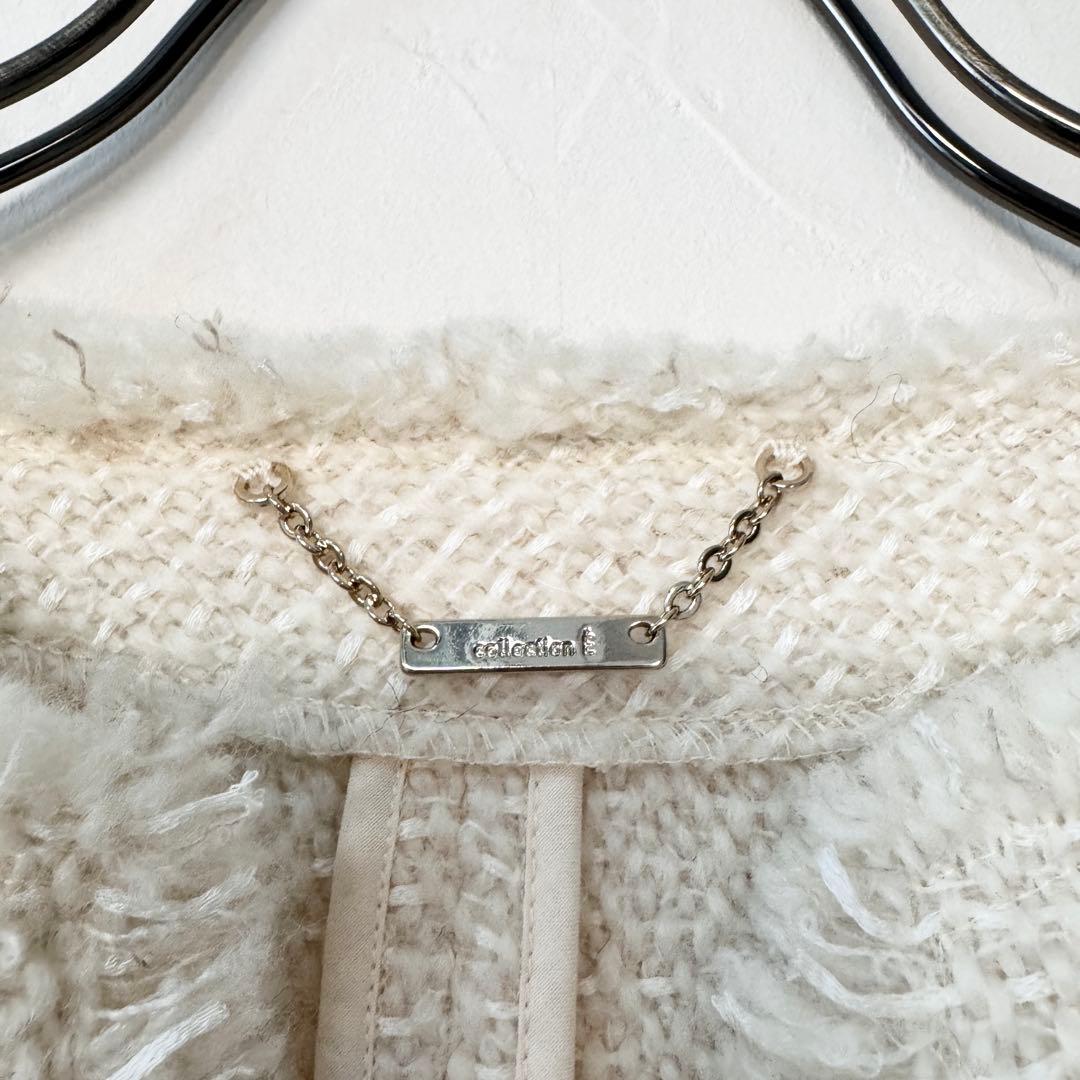 IENA 新品タグ付 定価2.8万円／ツイードボックスプルオーバー アイボリー