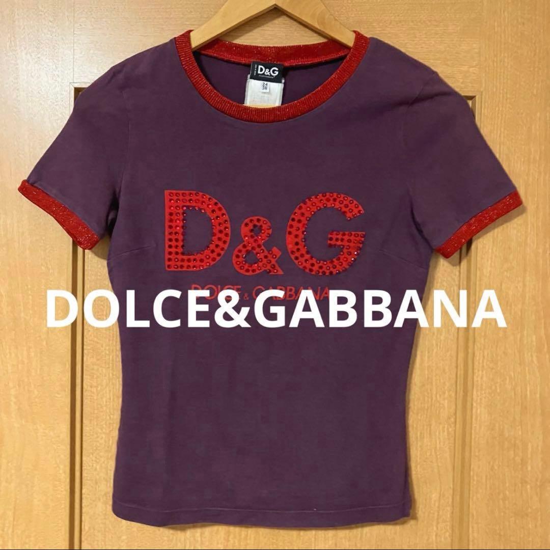 【素敵なデザイン❗️】00's DOLCE&GABBANA D&G ピチTシャツ
