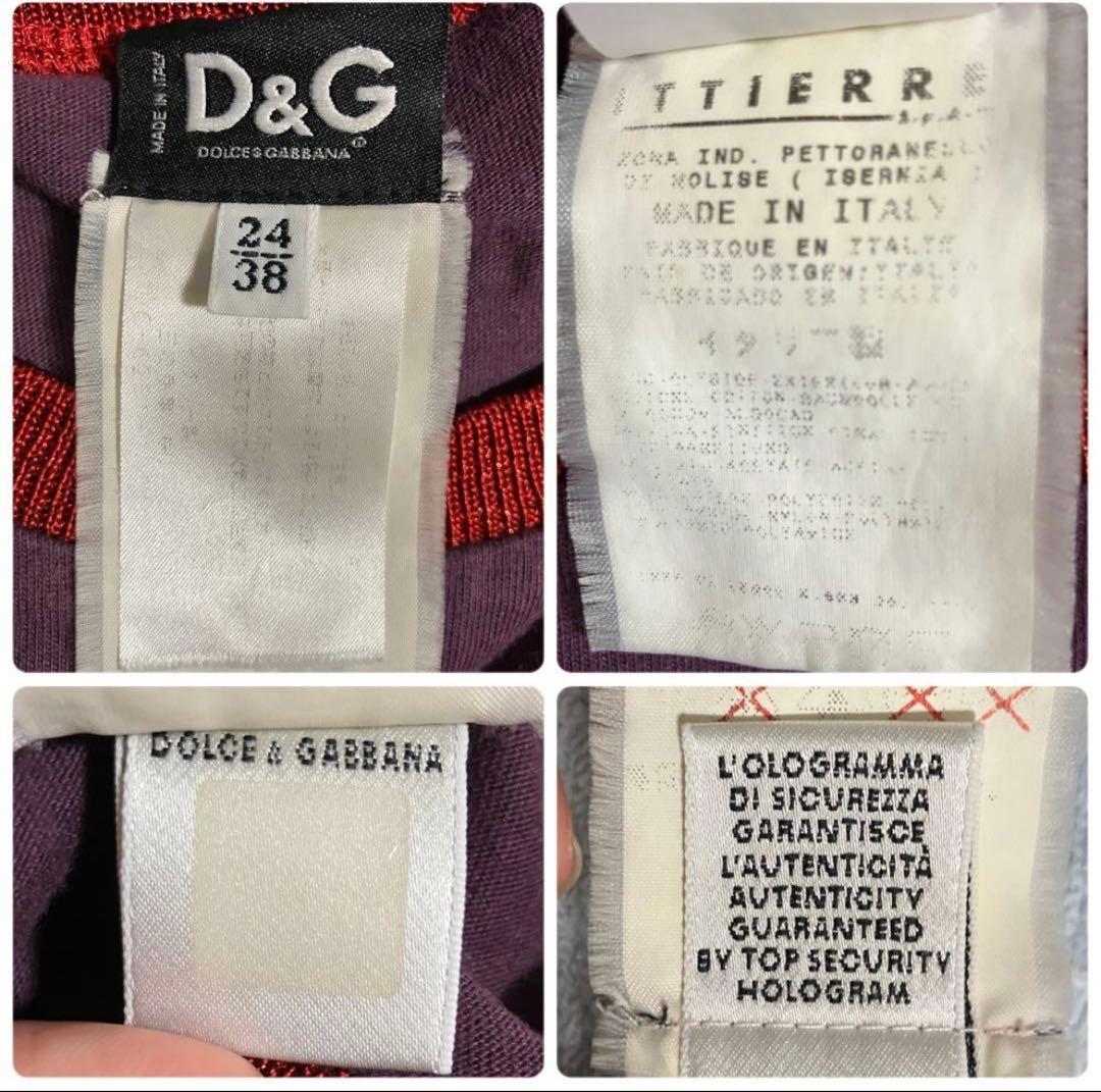 【素敵なデザイン❗️】00's DOLCE&GABBANA D&G ピチTシャツ