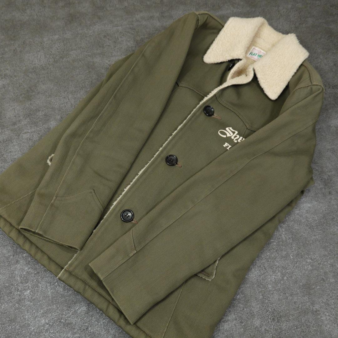THE FLAT HEAD 00s ドビーランチコート 38 日本製 ボア