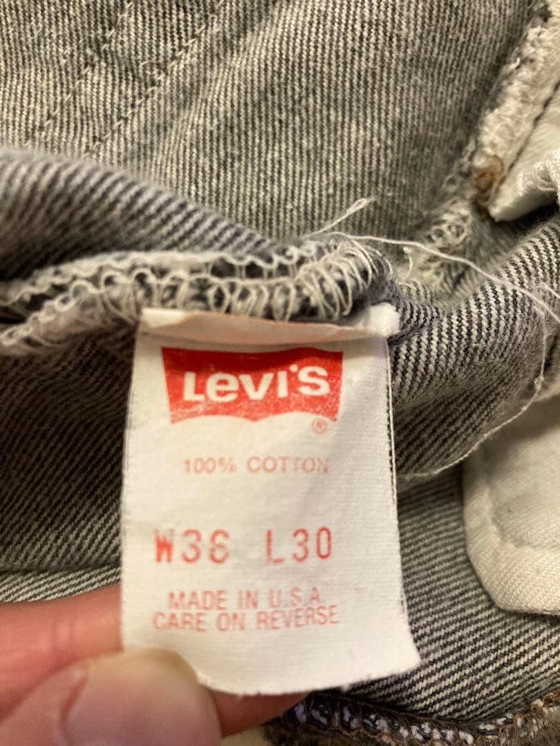 80s USA製 Levi’s 501 先染めブラックW36L30 1989年製