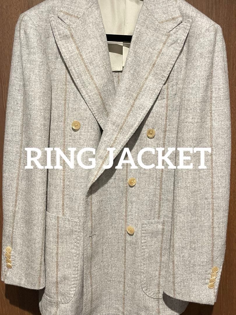 リングヂャケットマイスター　ダブルジャケット サイズ48 アルパカ58%
