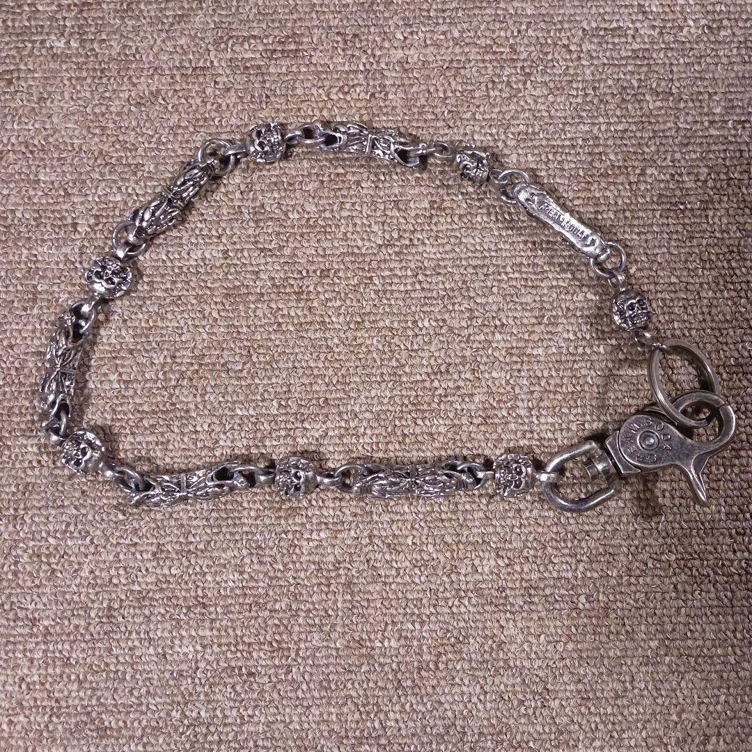 スカルデザイン シルバーウォレットチェーン