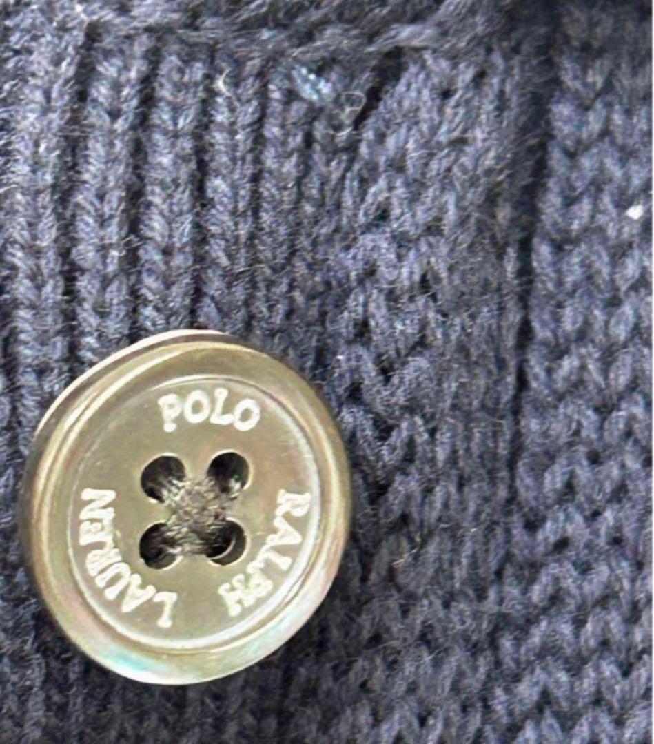 ラルフローレン　ケーブルニット コットン Polo カーディガン