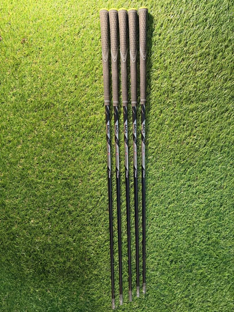 MCI 70 Sシャフト 5本セット　グリップ付き