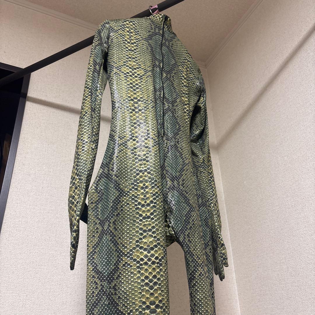 う*め様 ゼンタイ　全身タイツ　ヘビ柄　蛇　レディース