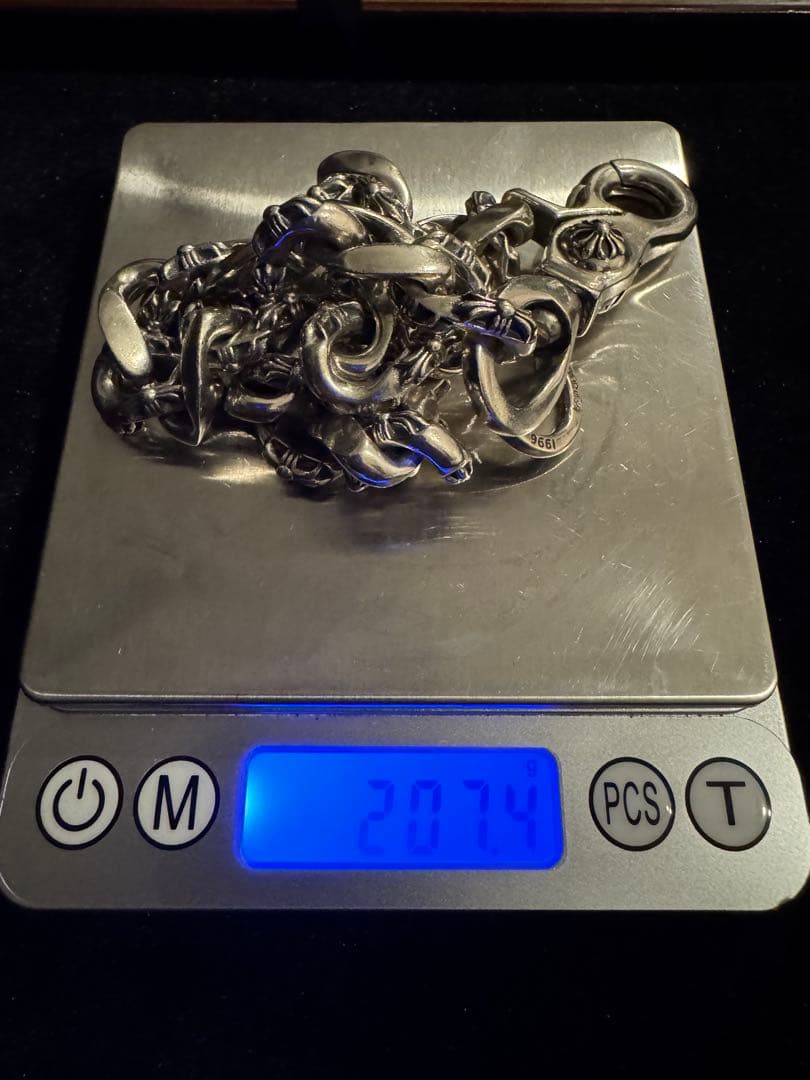 シルバー925　ファンシーウォレットチェーン　ショート　207g