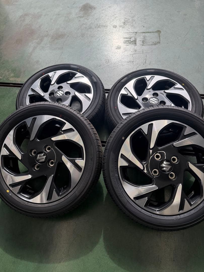 スペーシアカスタムmk54s15インチ ホイールタイヤ 4本セット