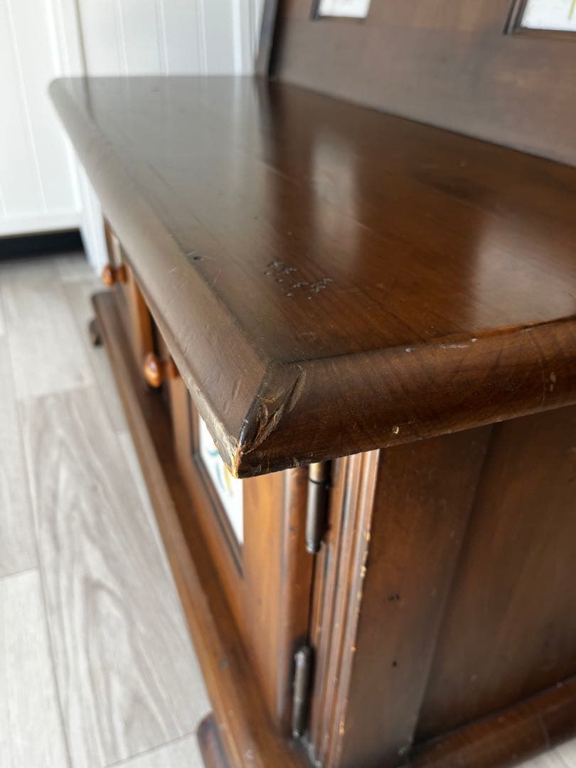 2人掛けベンチ　アクタス取扱　タイル　スペイン　木製　アンティーク　レトロ