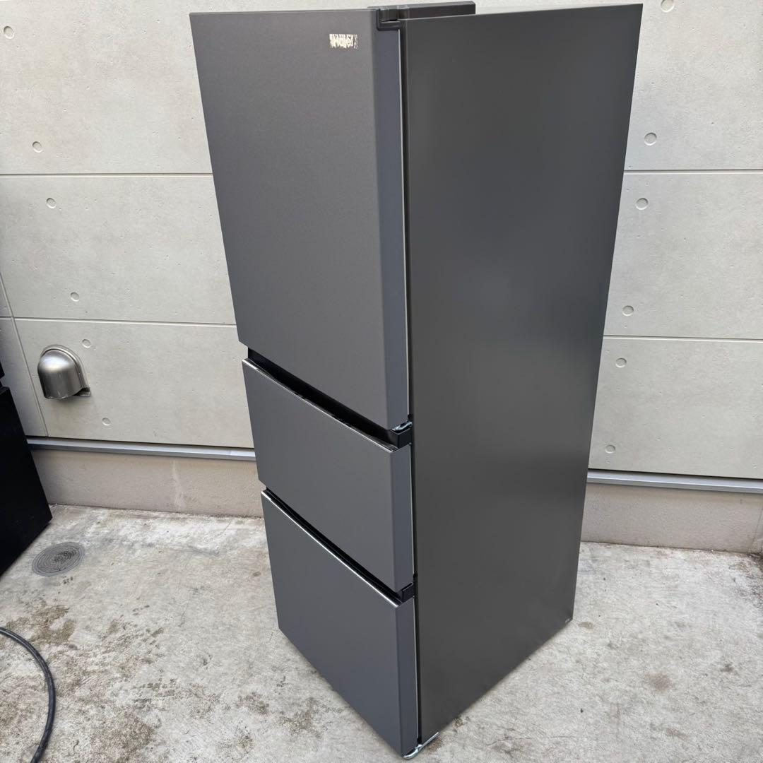 215⭐️2025年製★ほぼ新品★ハイアール　冷蔵庫　大型　3ドア　マットグレー