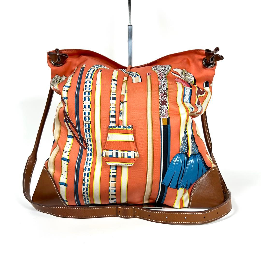 【良品】HERMES（エルメス） ショルダーバッグ シルキーシティPM ステッキ