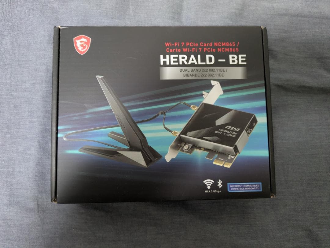 拡張カード MSI Herald-BE WI-FI 7 MAX