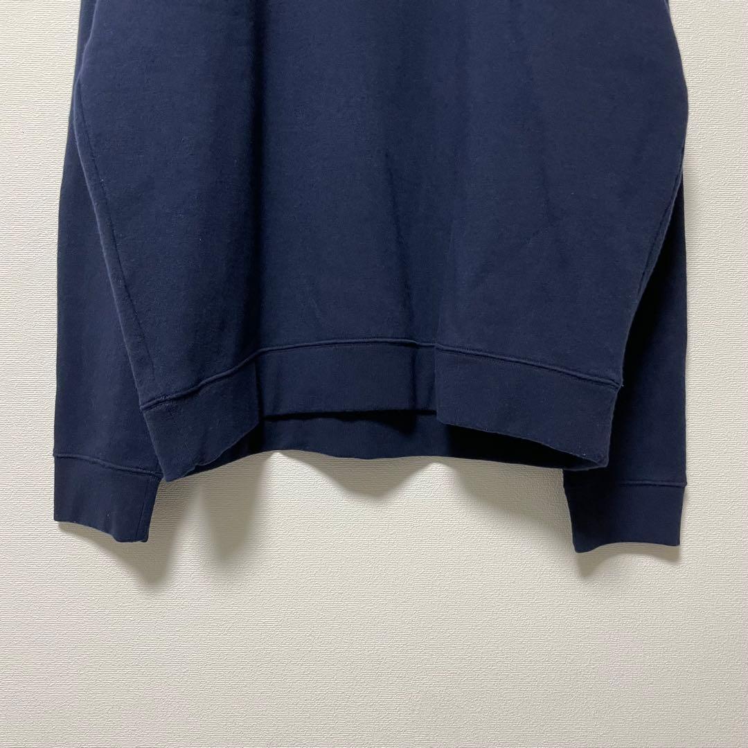 ラコステ マルチワニ ロゴワッペン トレーナー スウェット 裏起毛 ネイビー