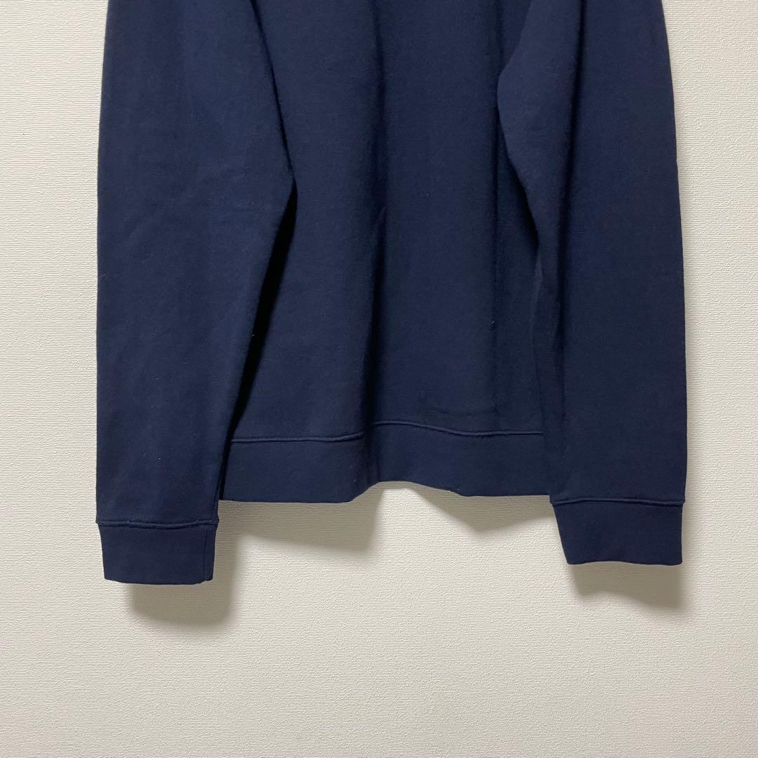 ラコステ マルチワニ ロゴワッペン トレーナー スウェット 裏起毛 ネイビー