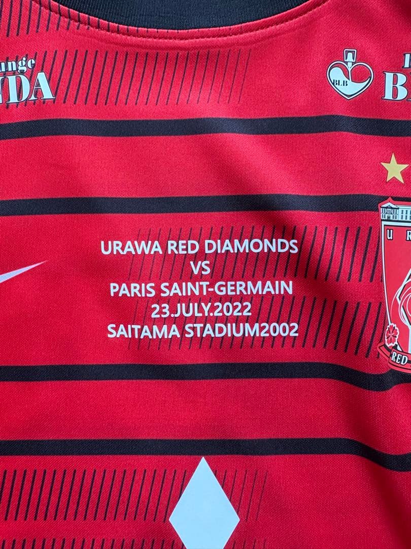 浦和レッズ 2022 LIMITED ユニフォーム vs PSG Lサイズ
