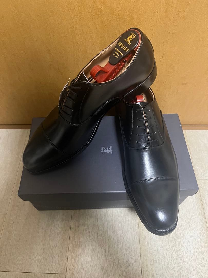 スコッチグレイン　HA-9106 ブラック　ストレートチップ　アノネイボカルー革