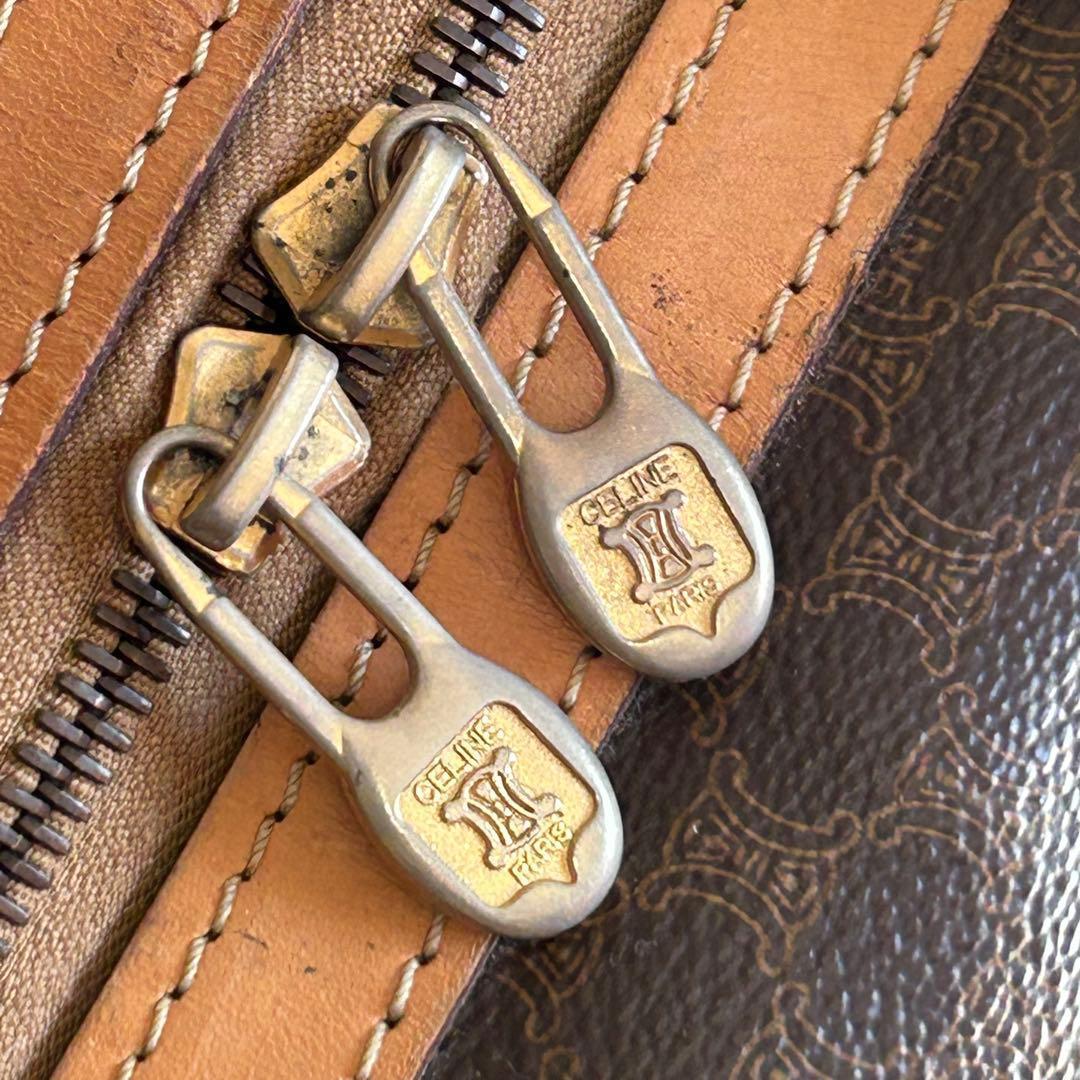 に*じ様 セリーヌ CELINE ボストンバッグ マカダム PVC レザー トト