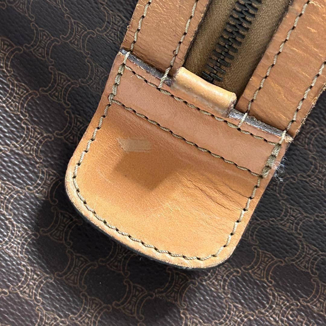 に*じ様 セリーヌ CELINE ボストンバッグ マカダム PVC レザー トト