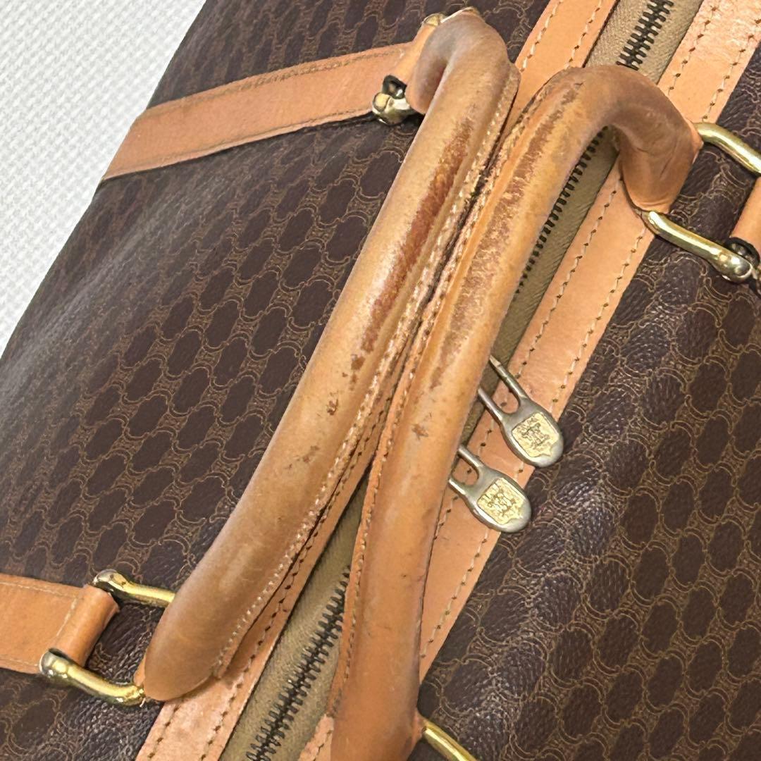 に*じ様 セリーヌ CELINE ボストンバッグ マカダム PVC レザー トト