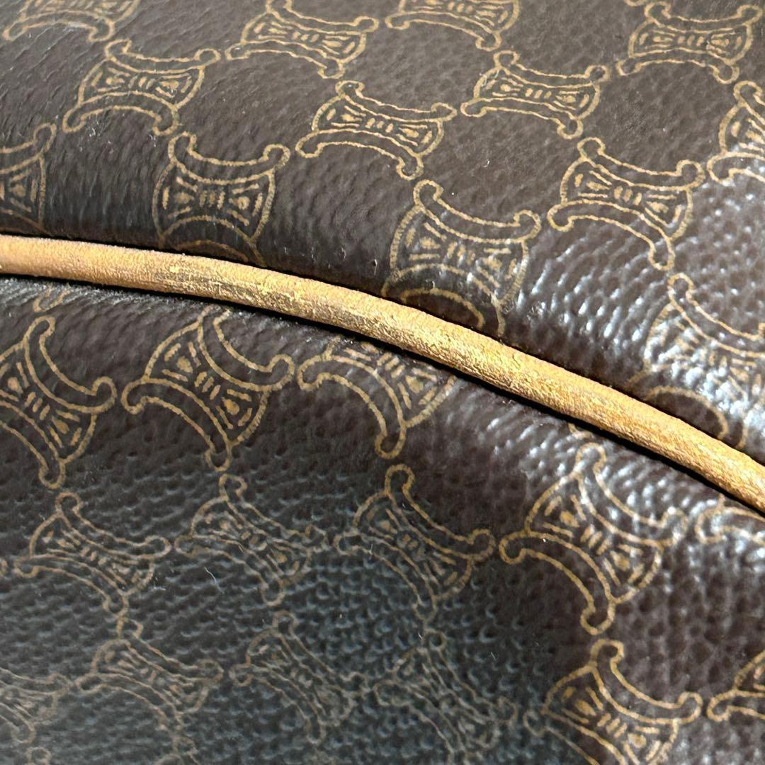 に*じ様 セリーヌ CELINE ボストンバッグ マカダム PVC レザー トト