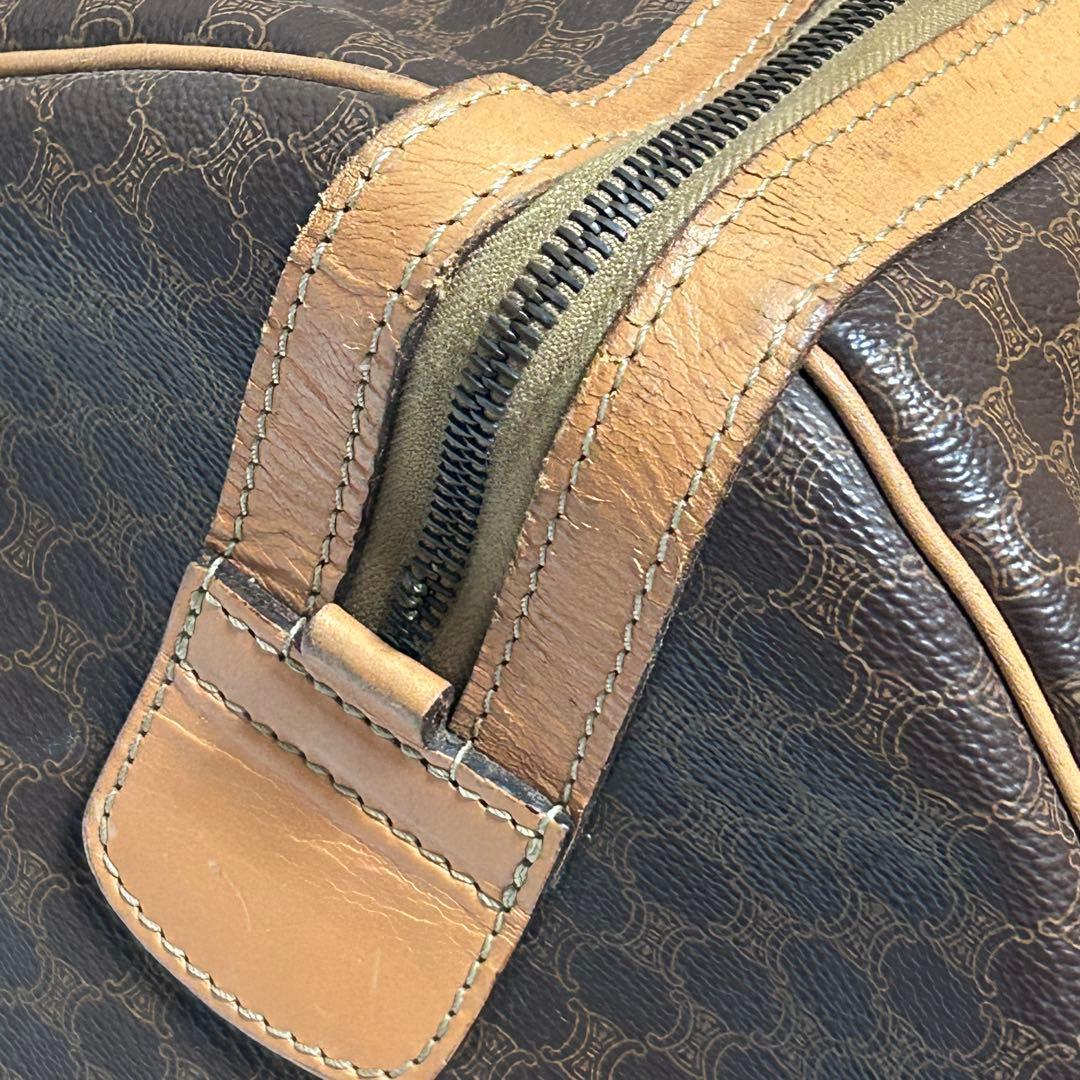 に*じ様 セリーヌ CELINE ボストンバッグ マカダム PVC レザー トト