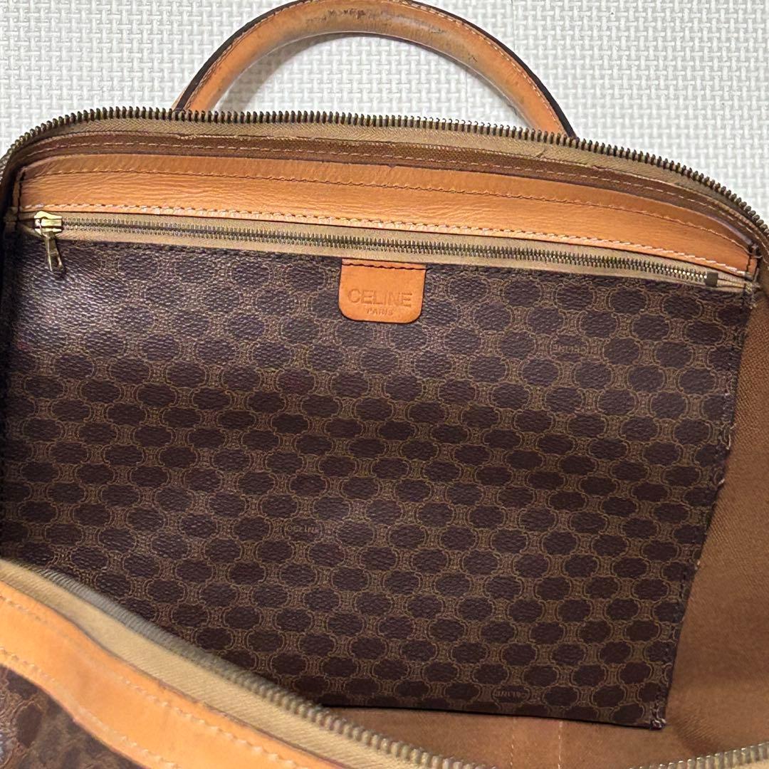 に*じ様 セリーヌ CELINE ボストンバッグ マカダム PVC レザー トト