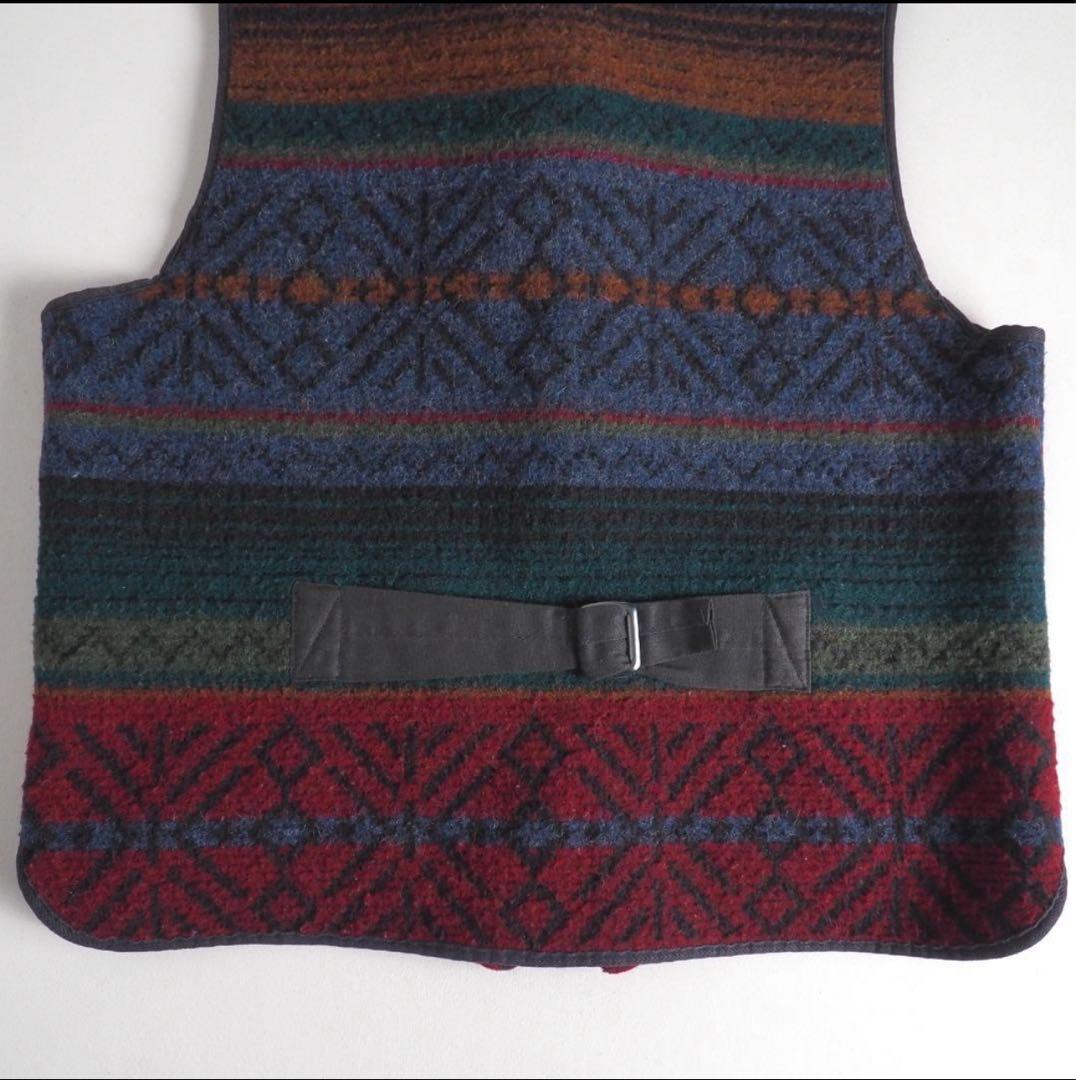 L.L.Bean USA製　90s ベストニット　ネイティブ柄　美品