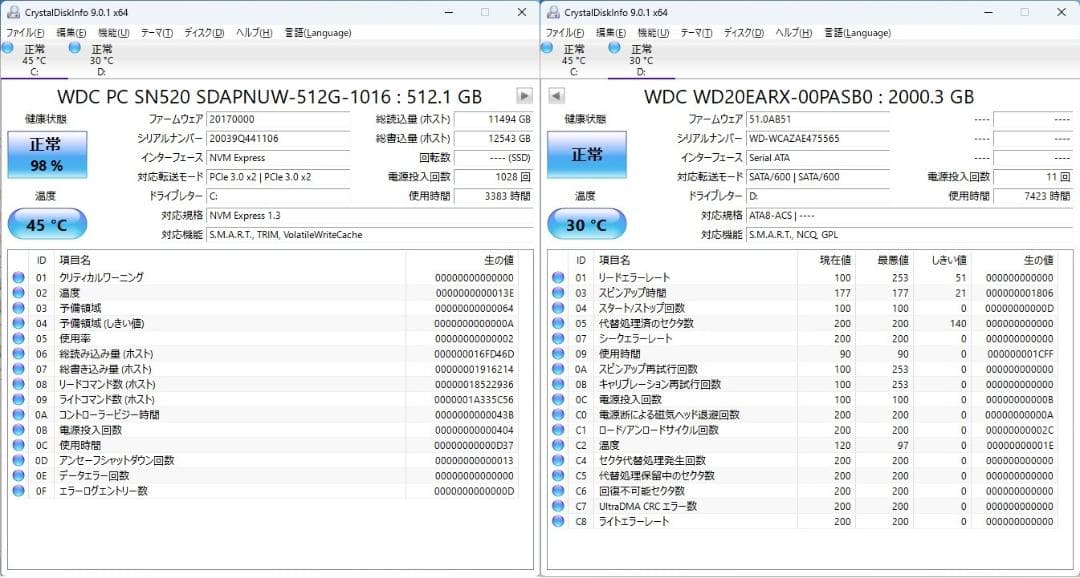 hp M.2 SSD＋2.0TB Win11 Office i5 32GBメモリ