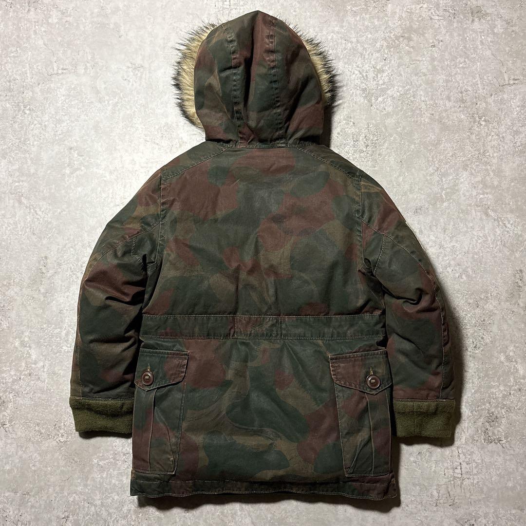 Polo Ralph Lauren タロンジップ 迷彩ダウンジャケット 150