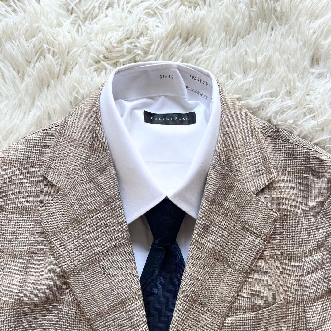 <美品>BOGLIOLI doverベージュ 春夏 シルクリネンジャケット 42