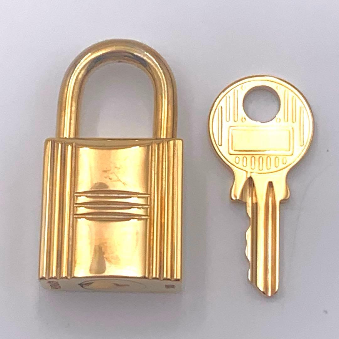 HERMES エルメス カデナ 120番 ゴールド 24Kメッキ 鍵付き 南京錠