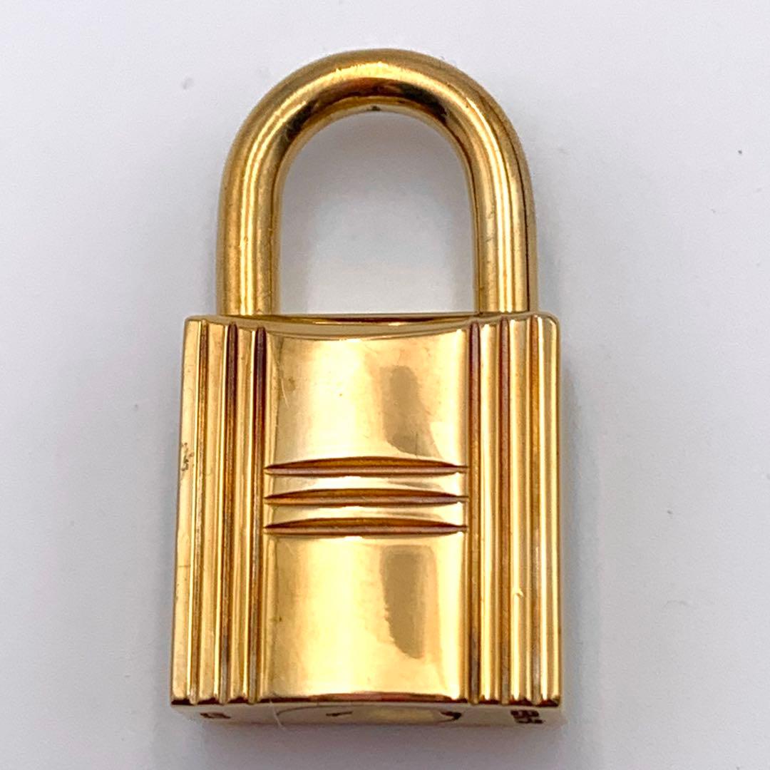 HERMES エルメス カデナ 120番 ゴールド 24Kメッキ 鍵付き 南京錠