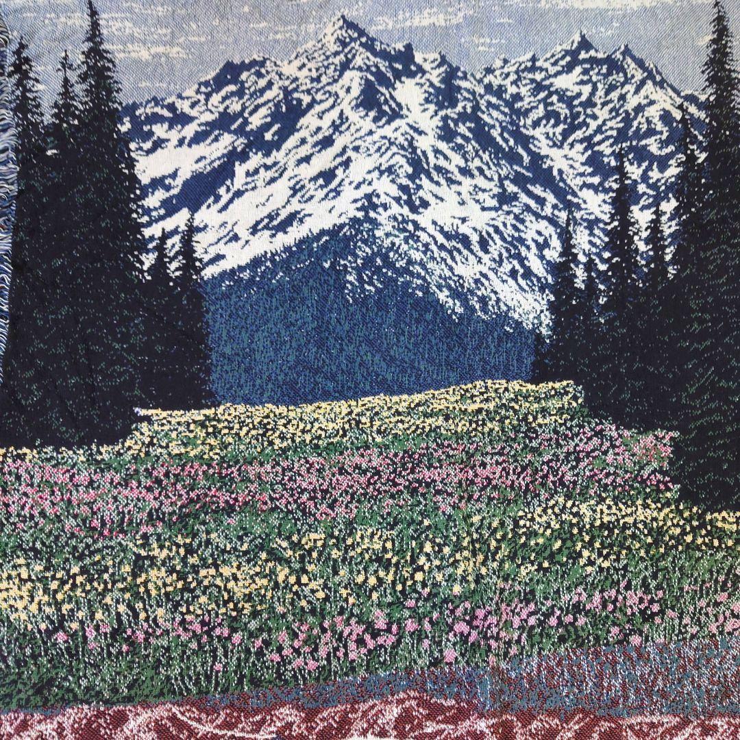 vintage ラグ カーペット、アウトドア、フィッシング、花、釣り 520