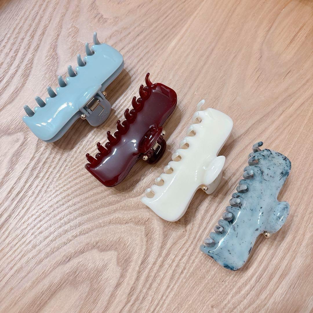 【新品】UNDO HAIRWARE No.4 claw クリップ　ボルドー